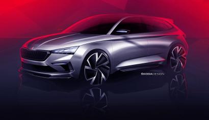 ŠKODA VISION RS dezvăluie designul următoarei generaţii RS şi designul unei compacte viitoare a mărcii