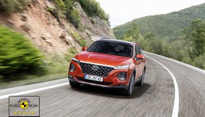 Noul Hyundai Santa Fe a obtinut calificativul maxim de cinci stele la testele Euro NCAP